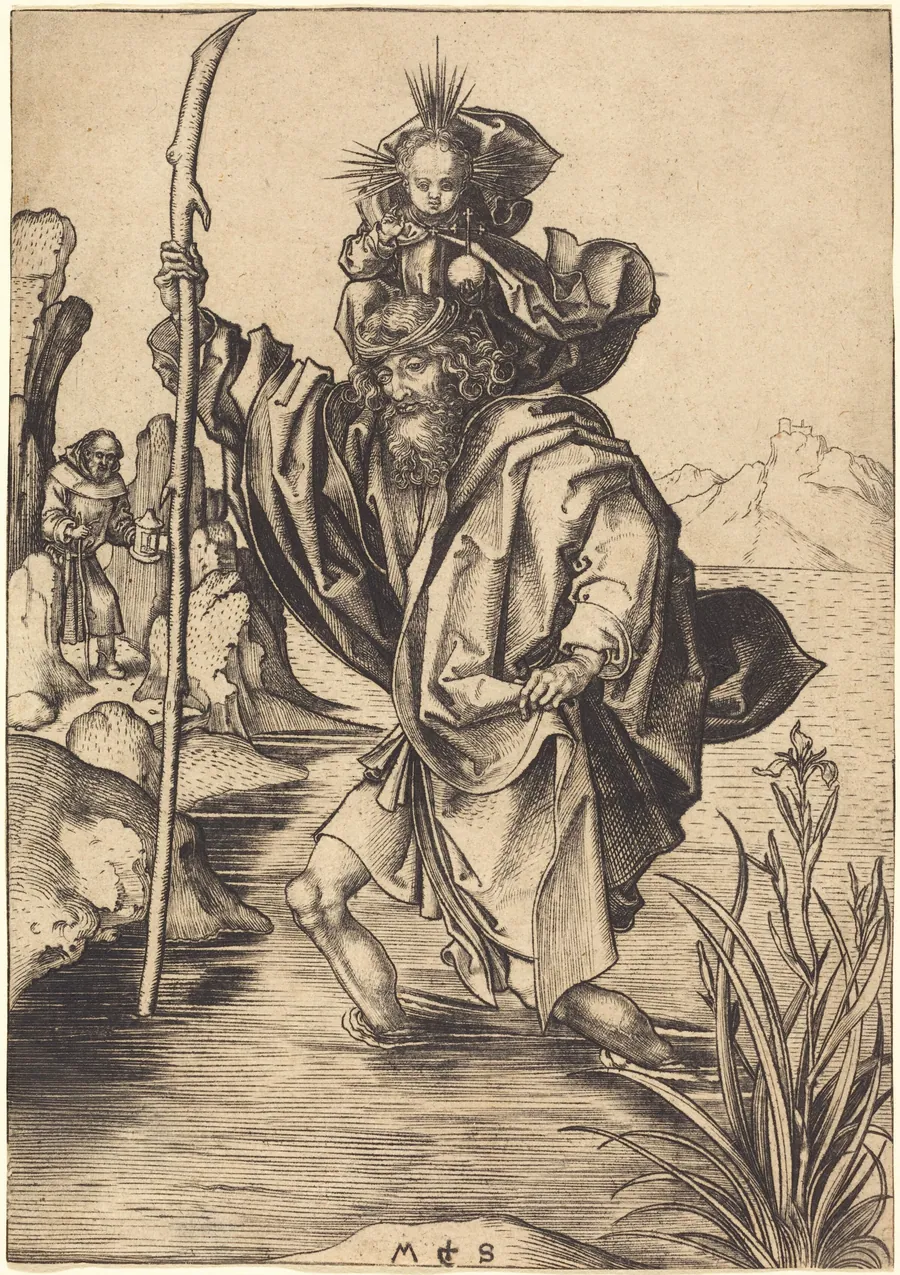 Saint Christopher by Martin Schongauer