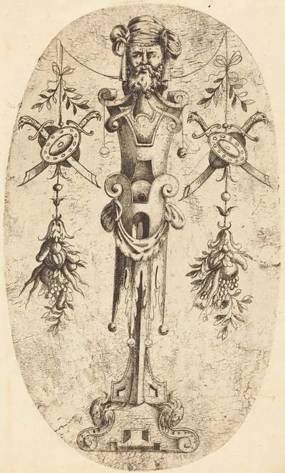 Bearded Head on a Pedestal