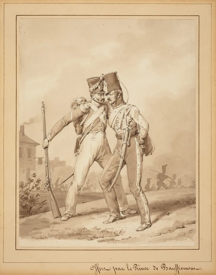 Two Grenadiers by Victor Adam