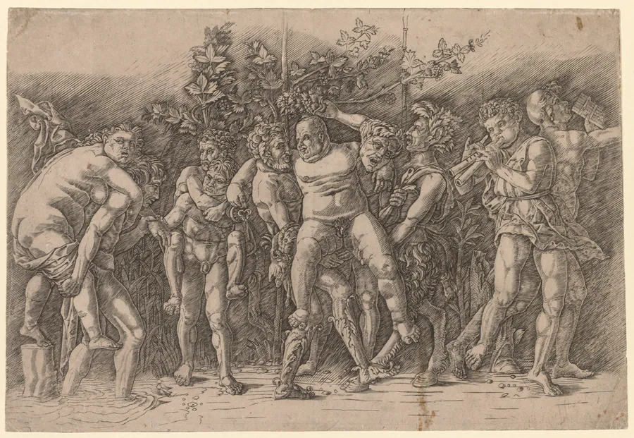 Bacchanal with Silenus by Giovanni Antonio da Brescia