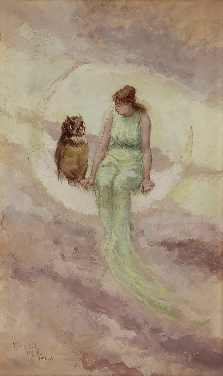 The Witch's Daughter by Frederick Stuart Church, Grand Rapids, MI 1842-New York City 1924