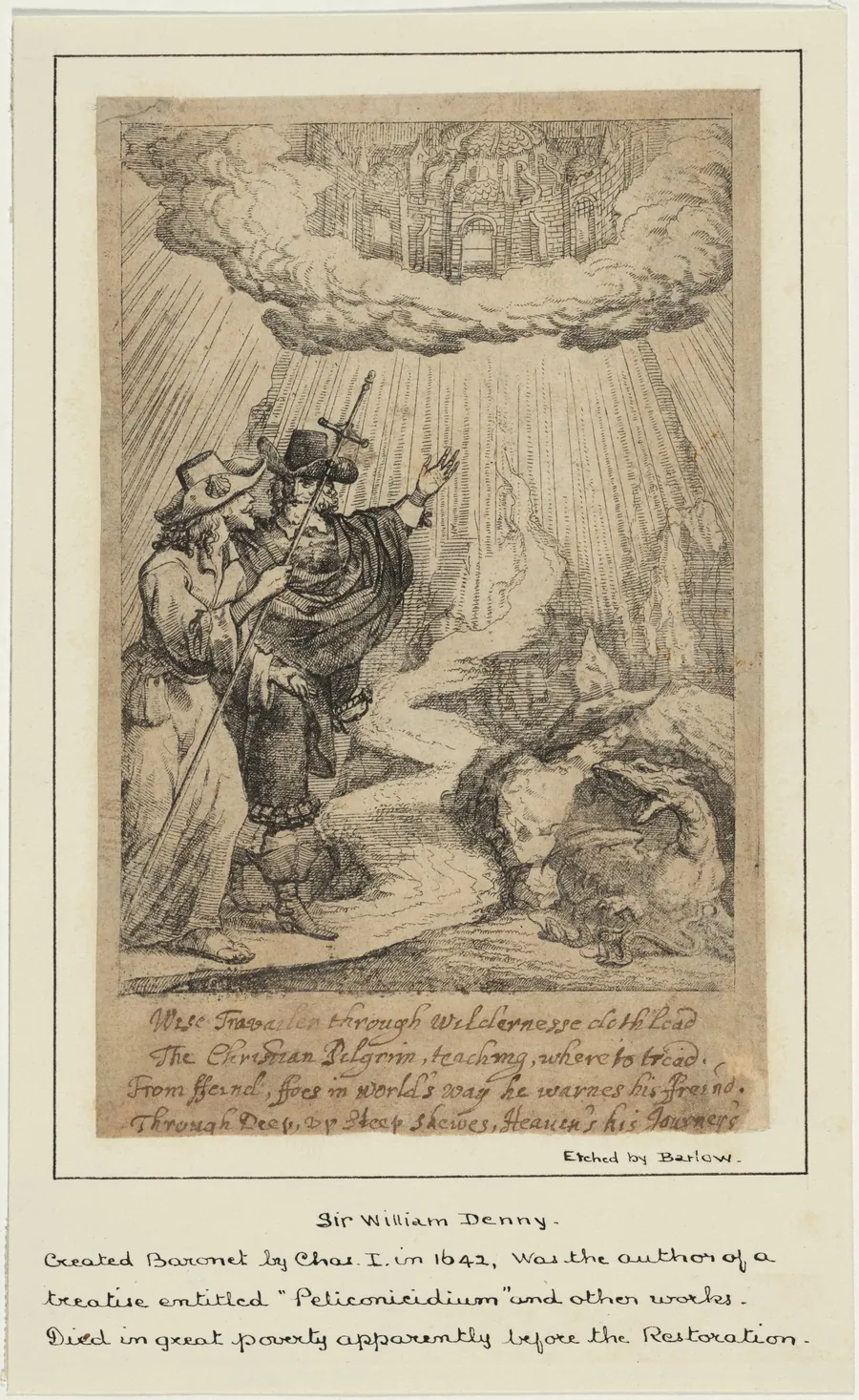 Illustration for Sir William Denny, Peliconicidium by Anonymous Artist