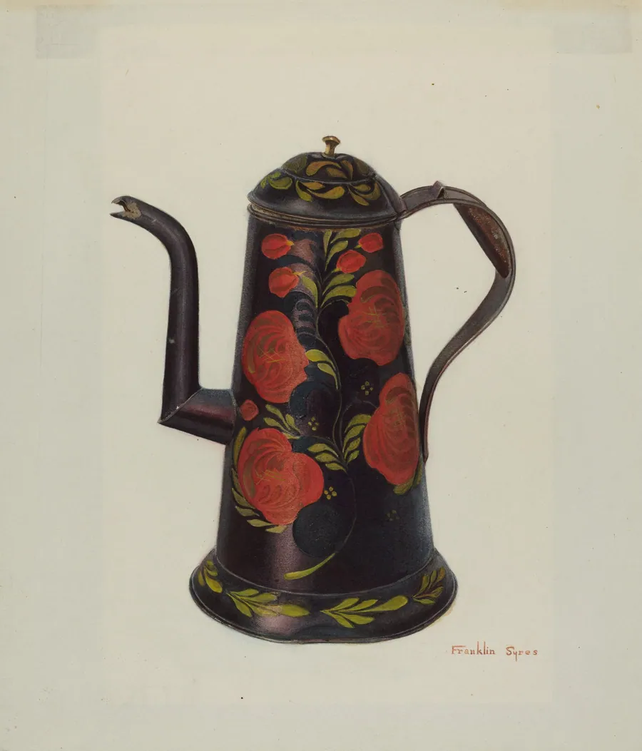Toleware Teapot by Franklyn Syres