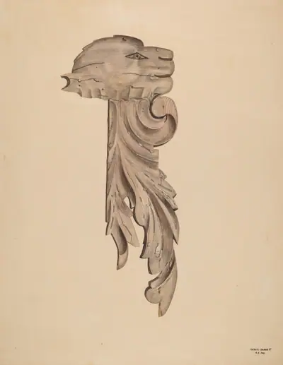 Wood Carving - Profile Face