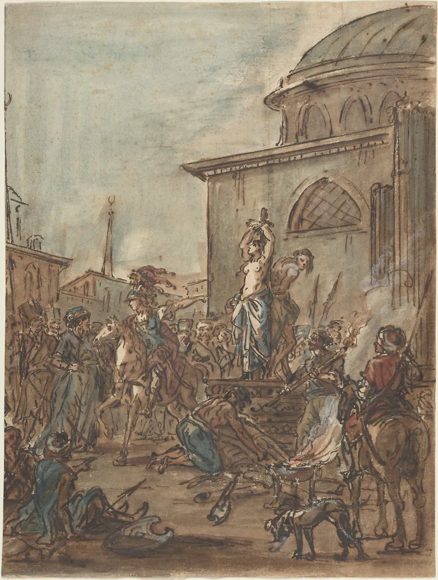 Olindo and Sophronia Saved by Clorinda by Jean-Pierre Norblin