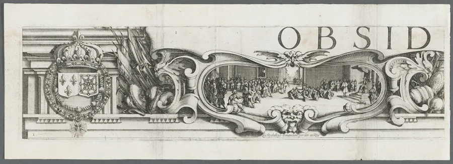 The Siege of La Rochelle: Plate 1 by Jacques Callot