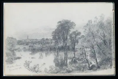 Charles River, Cambridge, Massachusetts (from Sketchbook of New England and Pennsylvania Landscape and Marine Subjects)