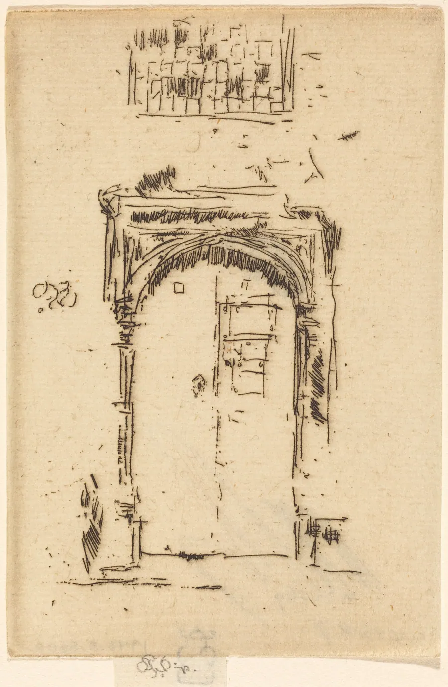 Church Doorway, Edgemere by James McNeill Whistler