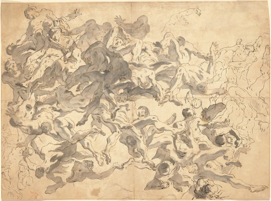 The Fall of the Rebel Angels by Giovanni Battista Tiepolo