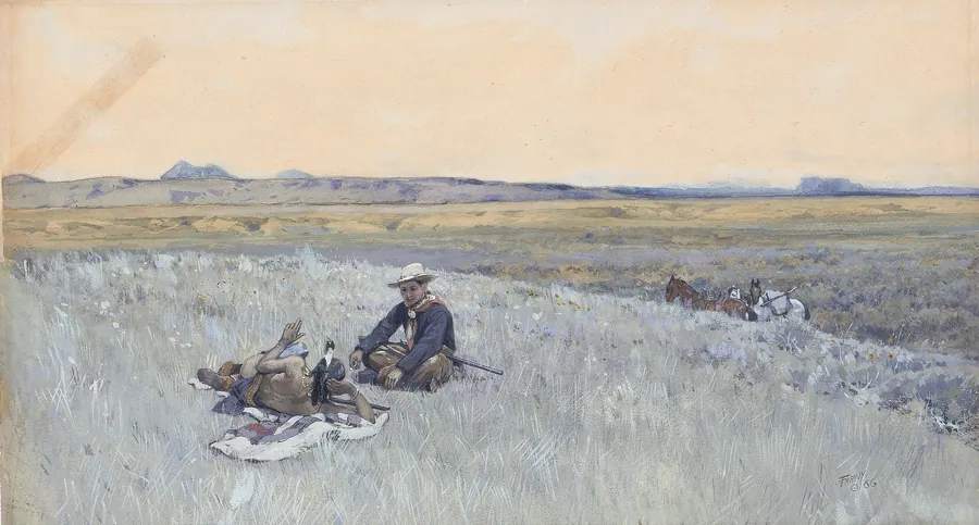 Swapping Lies by Henry F. Farny, born Ribeauville, France 1847-died Cincinnati, OH 1916