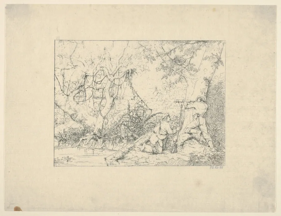 Vicksburg Canal (from Confederate War Etchings) by Adalbert John Volck
