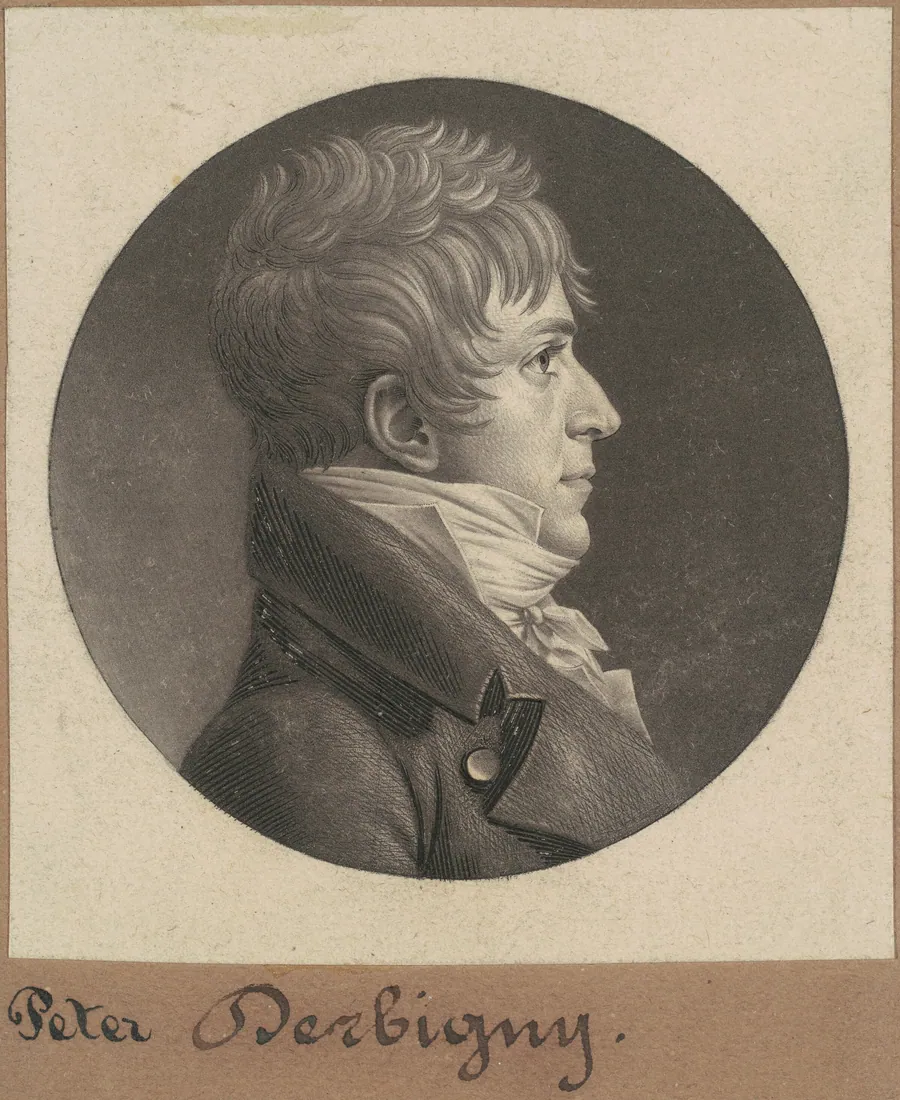 Pierre Auguste Charles Bourguignon Derbigny by Charles B. J. Févret de Saint-Mémin