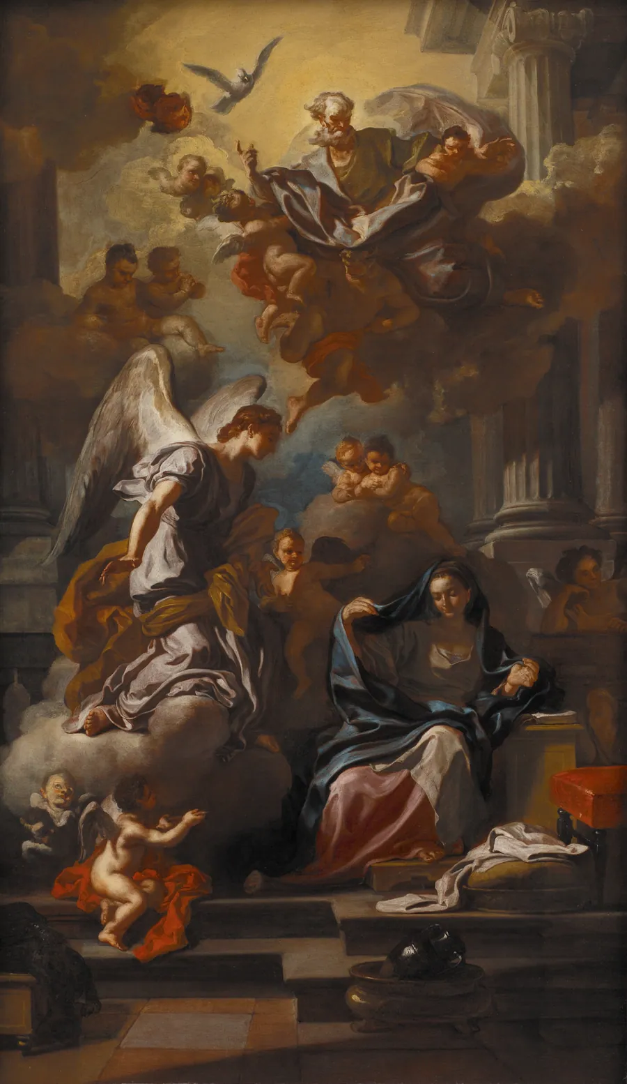 Mariæ Bebudelse by Francesco Solimena