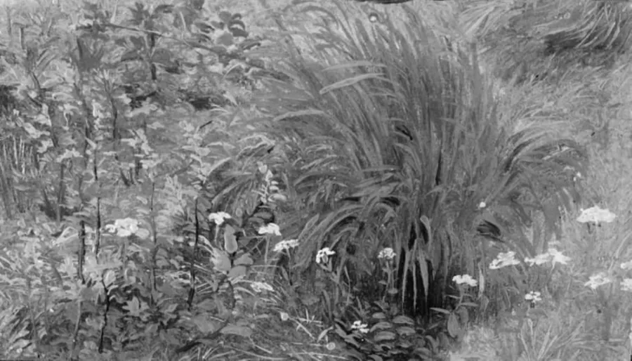 Vilde planter og græs by Lorenz Frølich
