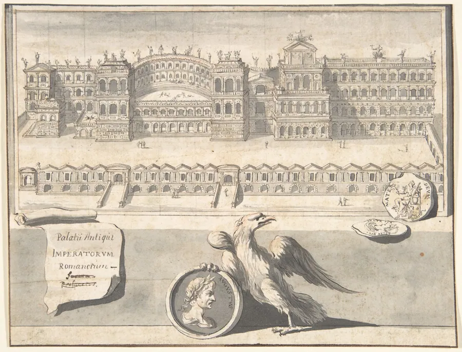 A Reconstructed View of the Palace on the Palantine Hill by Jan Goeree