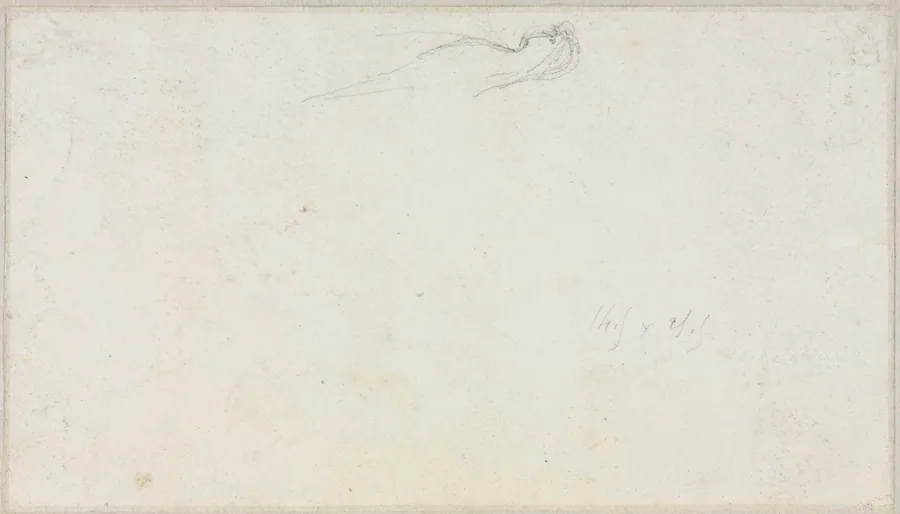 Sketch of a Sphinx [?] (verso) by Luc-Olivier Merson
