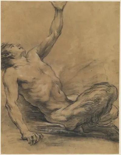 Seated Satyr Leaning Backward [recto]
