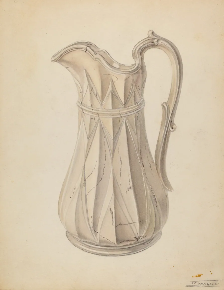 Wash Bowl and Pitcher by Frank Fumagalli