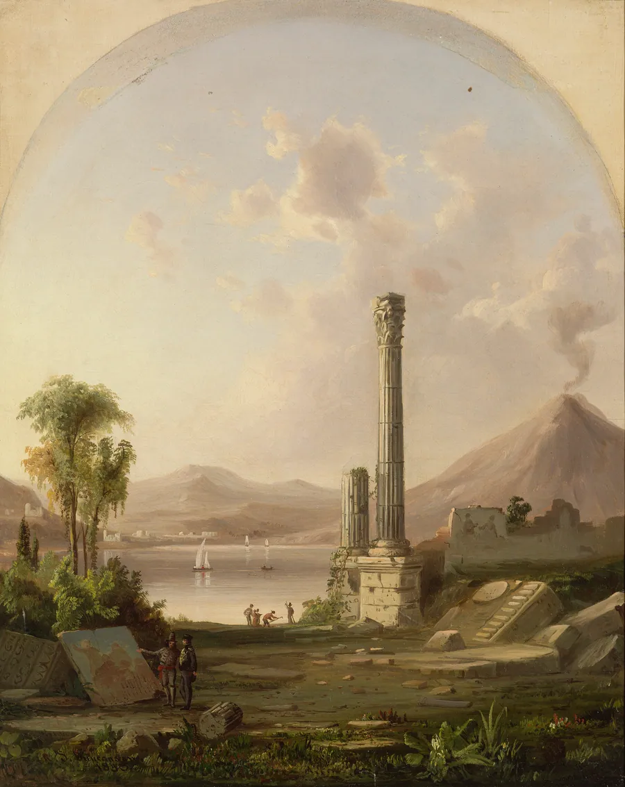 Pompeii by Robert S. Duncanson, born Fayette, NY 1821-died Detroit, MI 1872