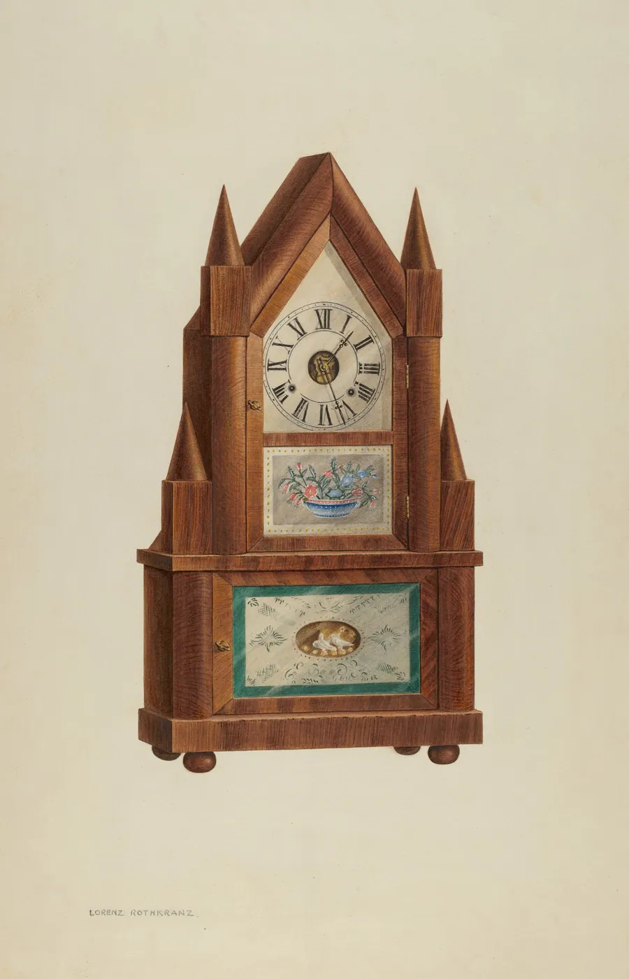 Shelf Clock by Lorenz Rothkranz