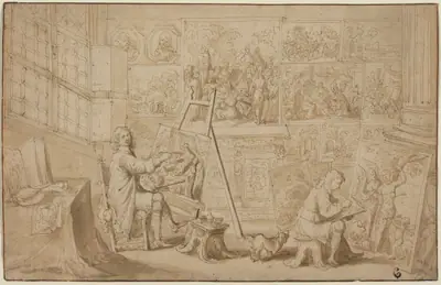 An Artist's Studio [recto]