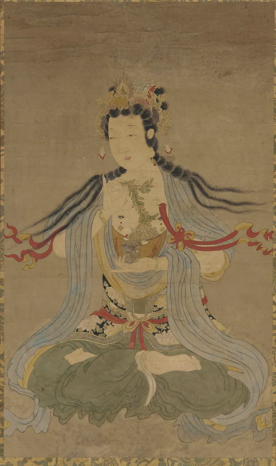 Willow-branch Guanyin by Formerly attributed to He Liu daizhao (active mid-late 13th century)