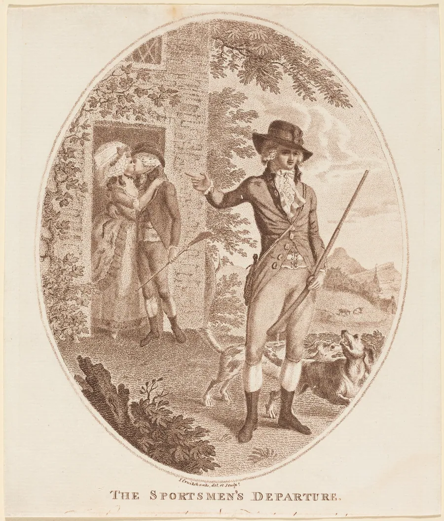 The Sportsmen's Departure by Isaac Cruikshank