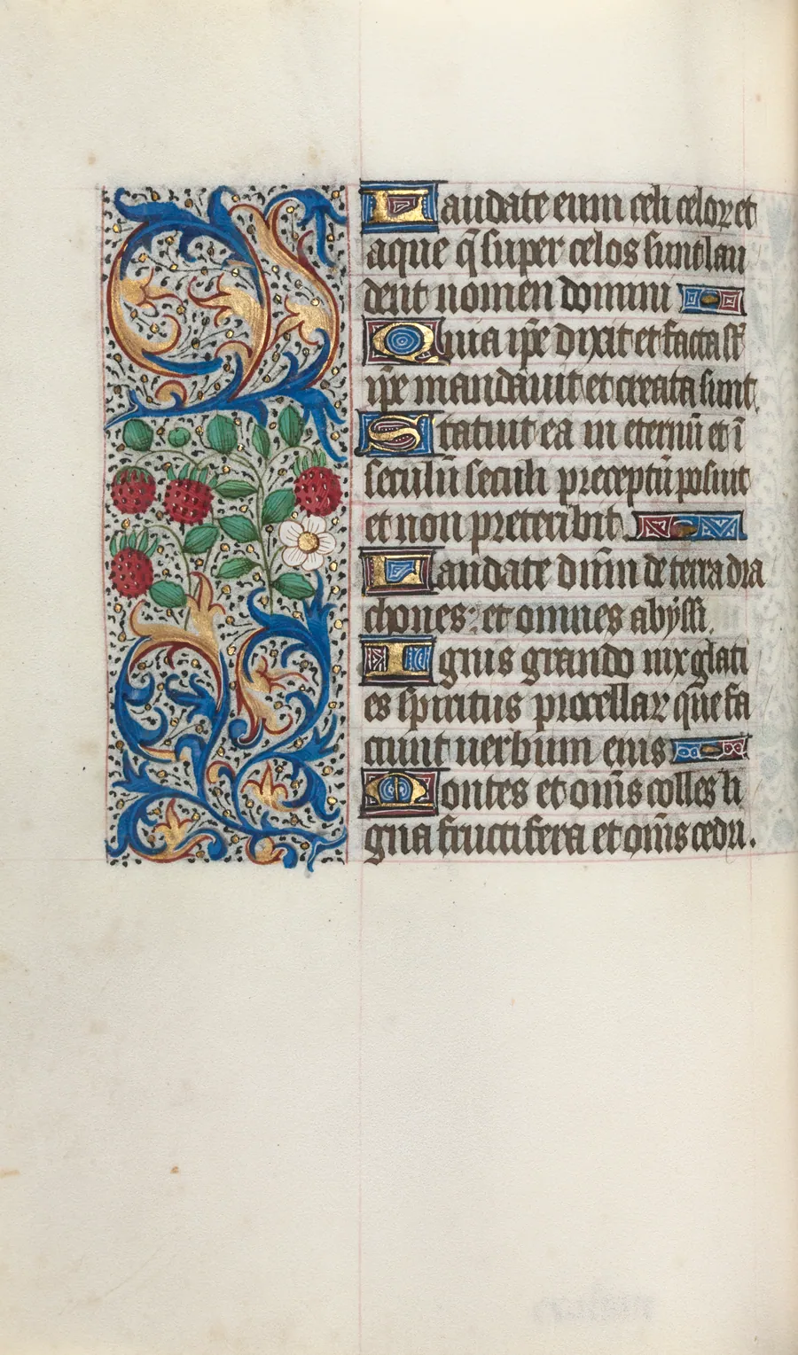 Book of Hours (Use of Rouen): fol. 44v by Master of the Geneva Latini