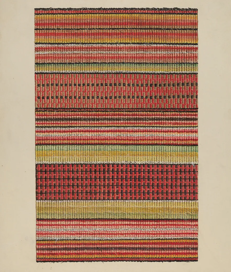 Woven Wool Carpet by William Bos
