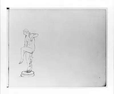 Study of a Neo-Classical Full-length Female Figure (from Sketchbook)