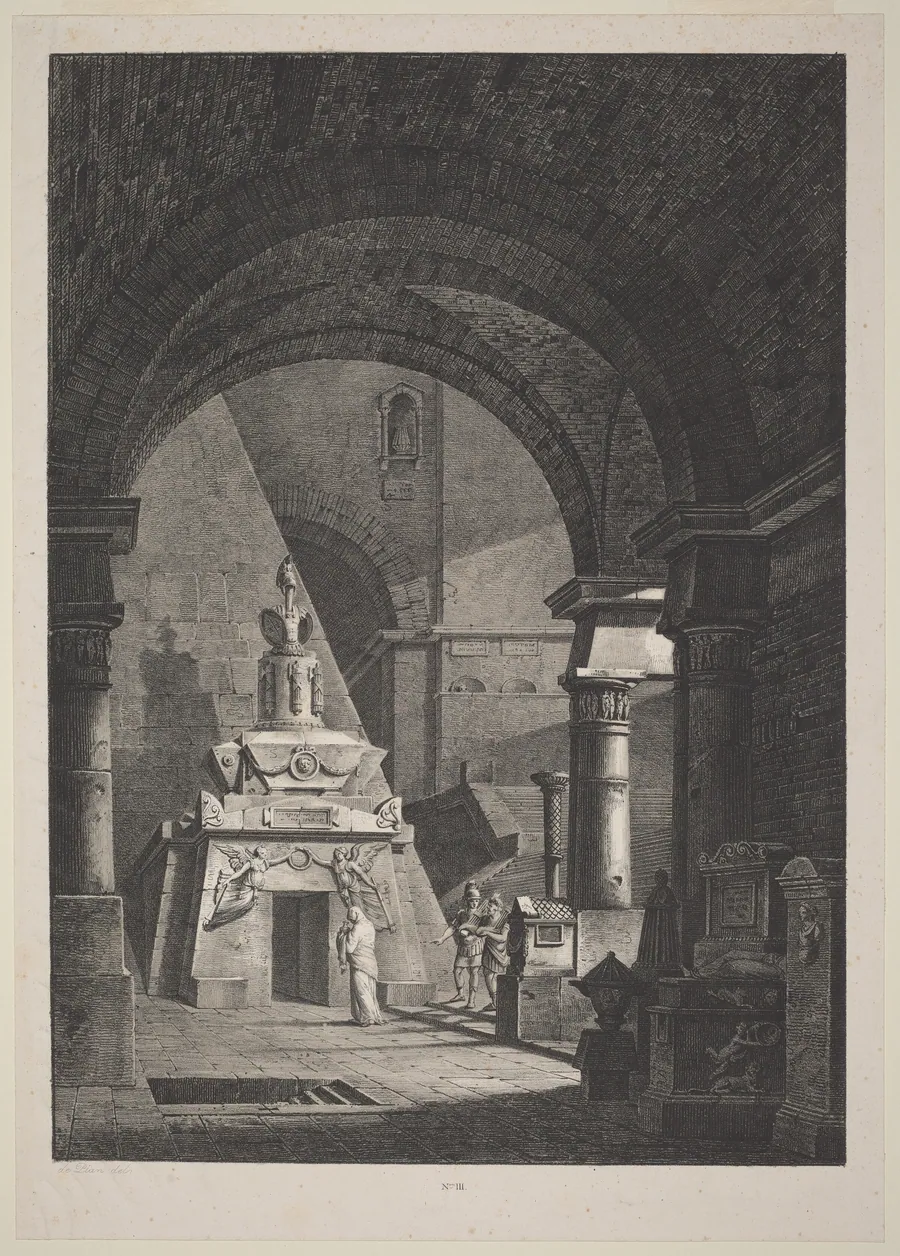 Interior of an Ancient Roman Sepulchre by Antonio Pian
