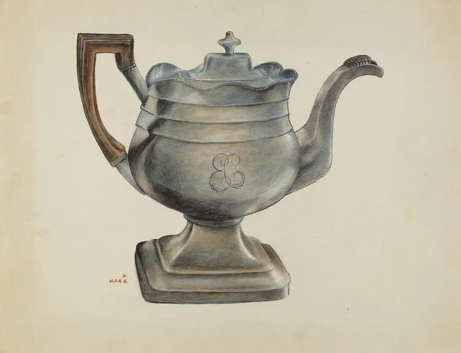 Silver Coffee Pot by Margaret Stottlemeyer