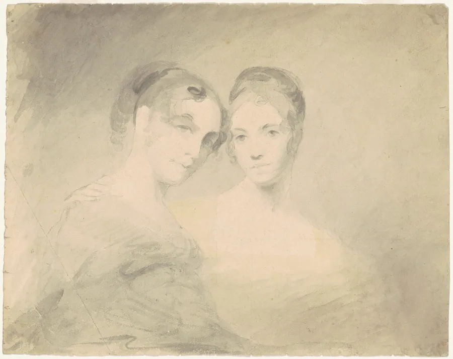 Two Women [recto] by Seth Wells Cheney