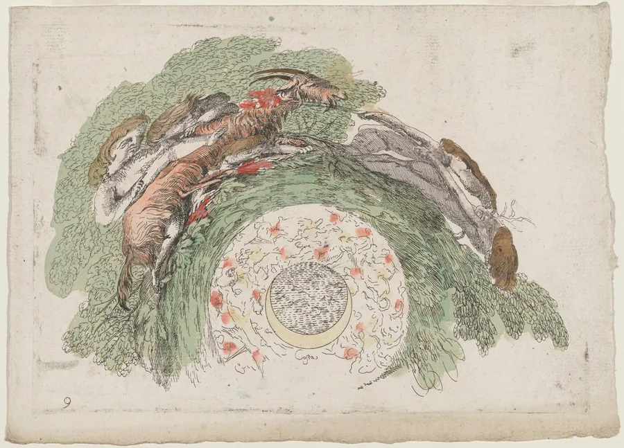 Putti Leading a Goat by Giovanni Francesco Costa