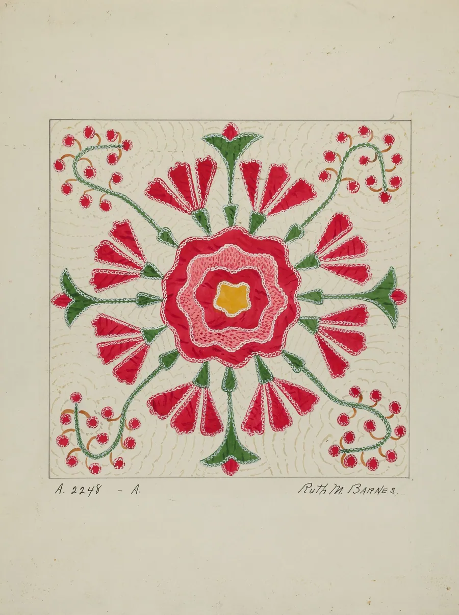 Applique Quilt by Ruth M. Barnes