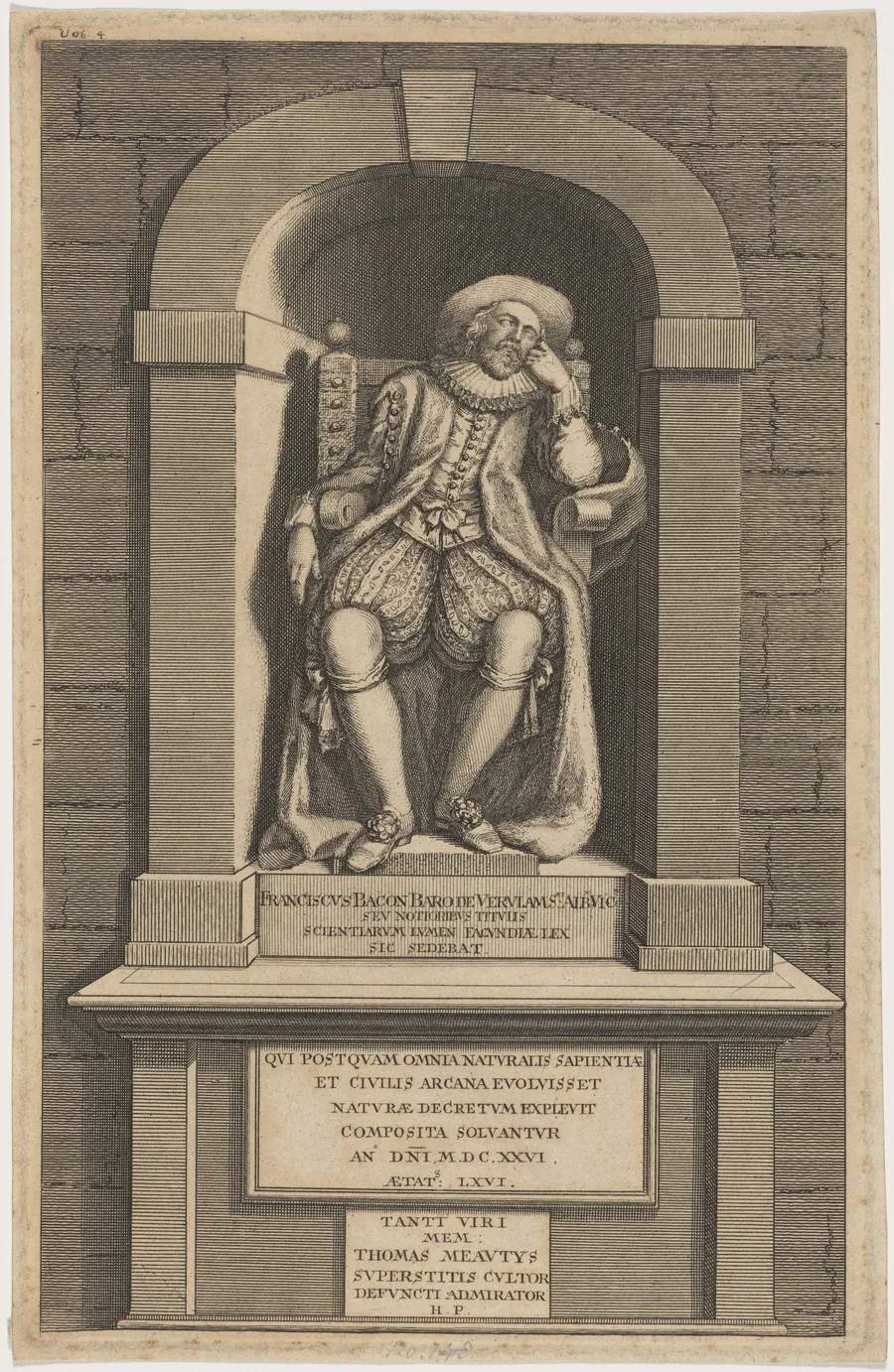 Monument of Bacon in Saint Michael's Church, Saint Albans by Unknown 19th Century