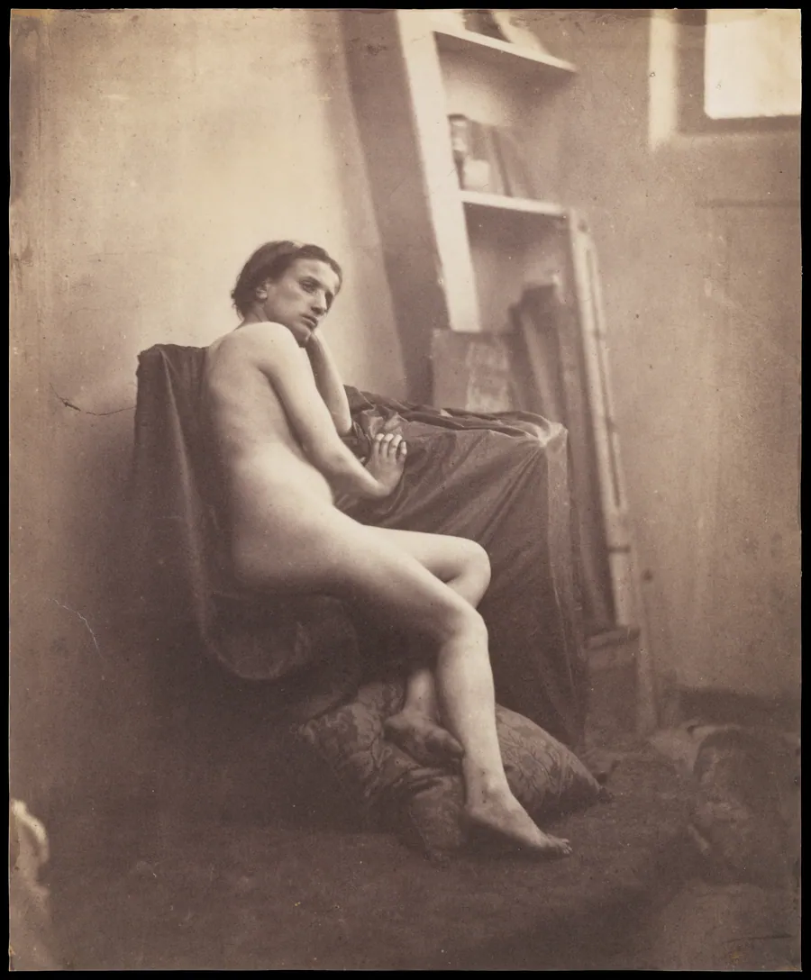 [Female Nude in Studio] by Franck-François-Genès Chauvassaignes