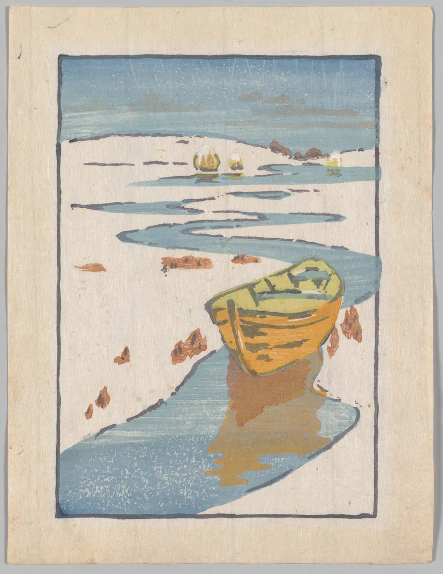 The Derelict, or the Lost Boat by Arthur Wesley Dow