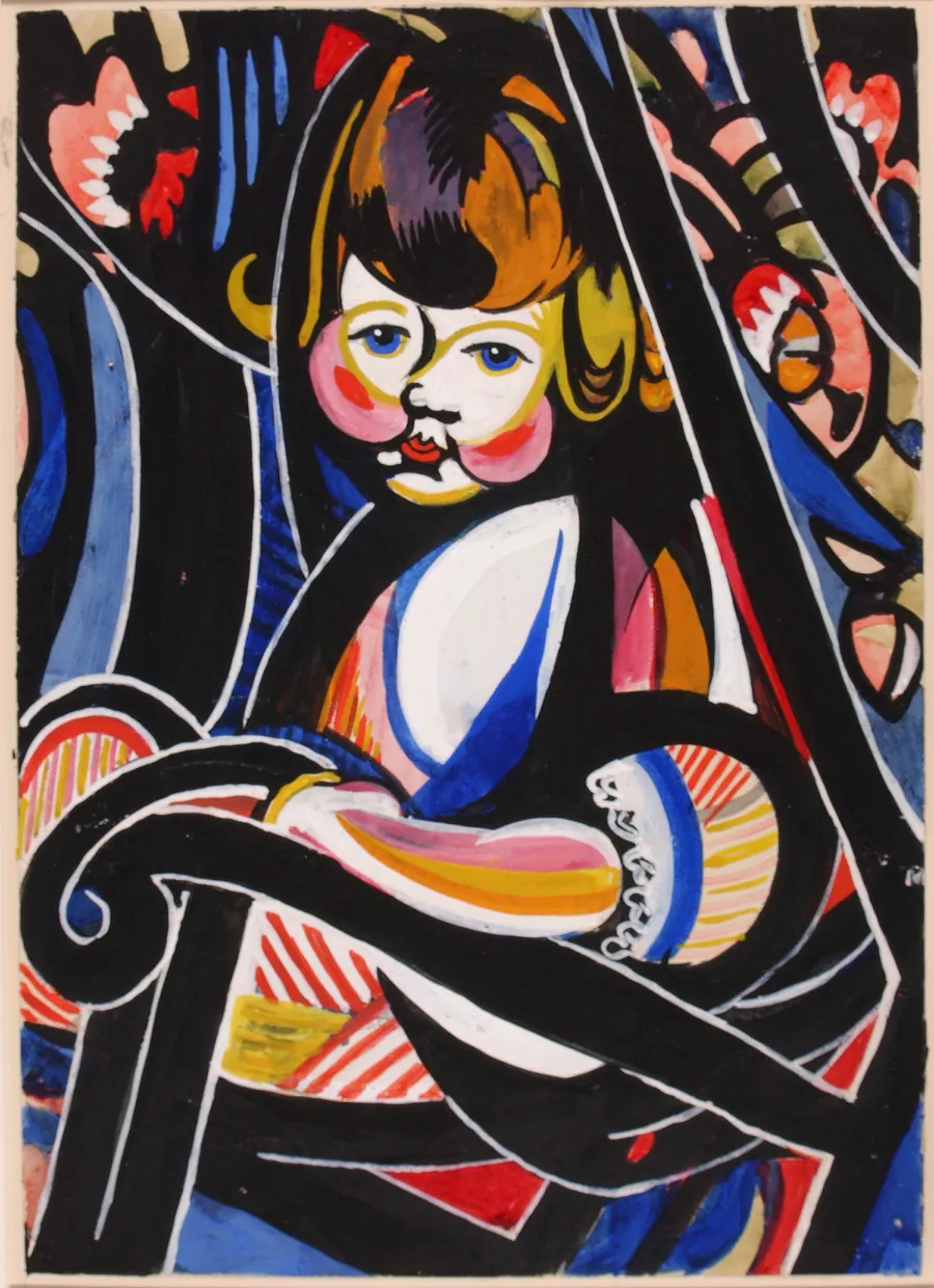 Child in Rocker by H. Lyman Saÿen, born Philadelphia, PA 1875-died Philadelphia, PA 1918