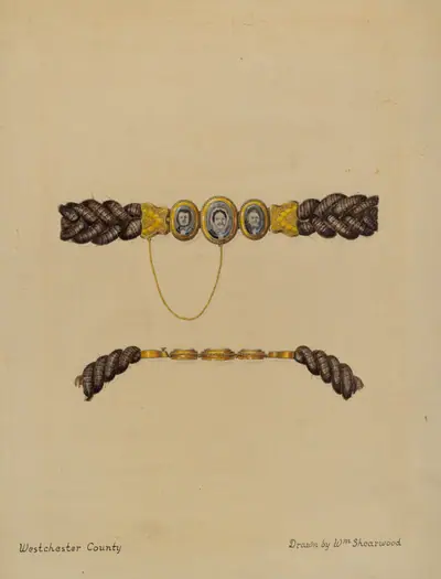 Hair Brooch and Bracelet