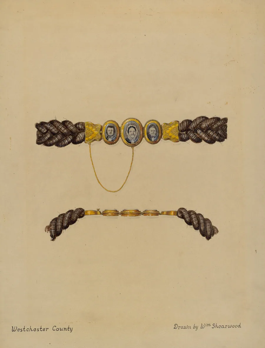 Hair Brooch and Bracelet by William P. Shearwood