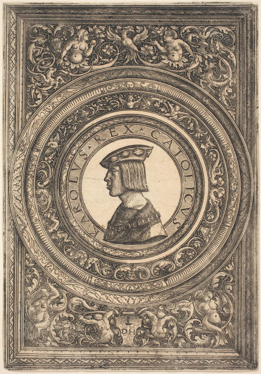 Emperor Charles V by Daniel Hopfer