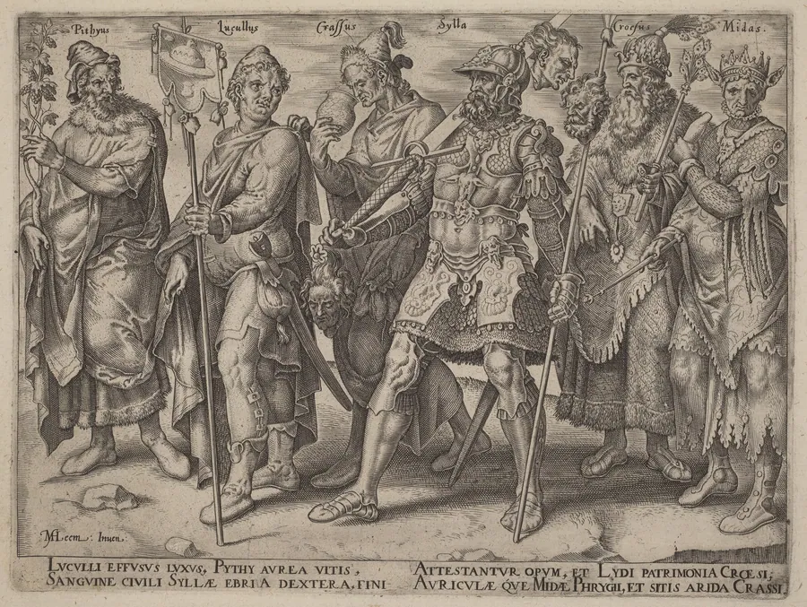 Notorious Examples of Wealth from Antiquity by Philip Galle