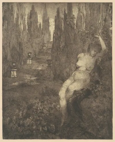 Donna ignuda addormentata nel parco [Naked Woman Asleep in the Park]
