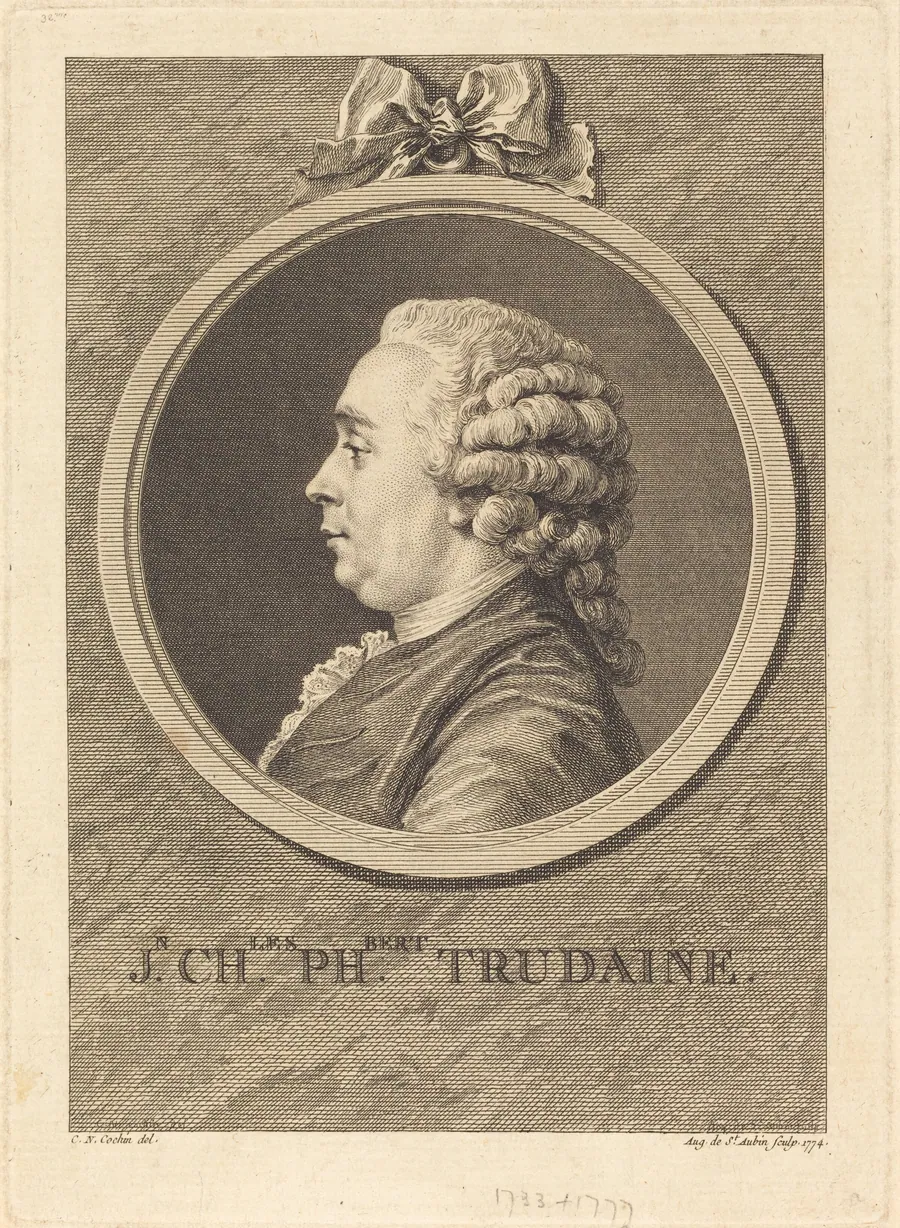 Jean-Charles-Philibert Trudaine by Augustin de Saint-Aubin