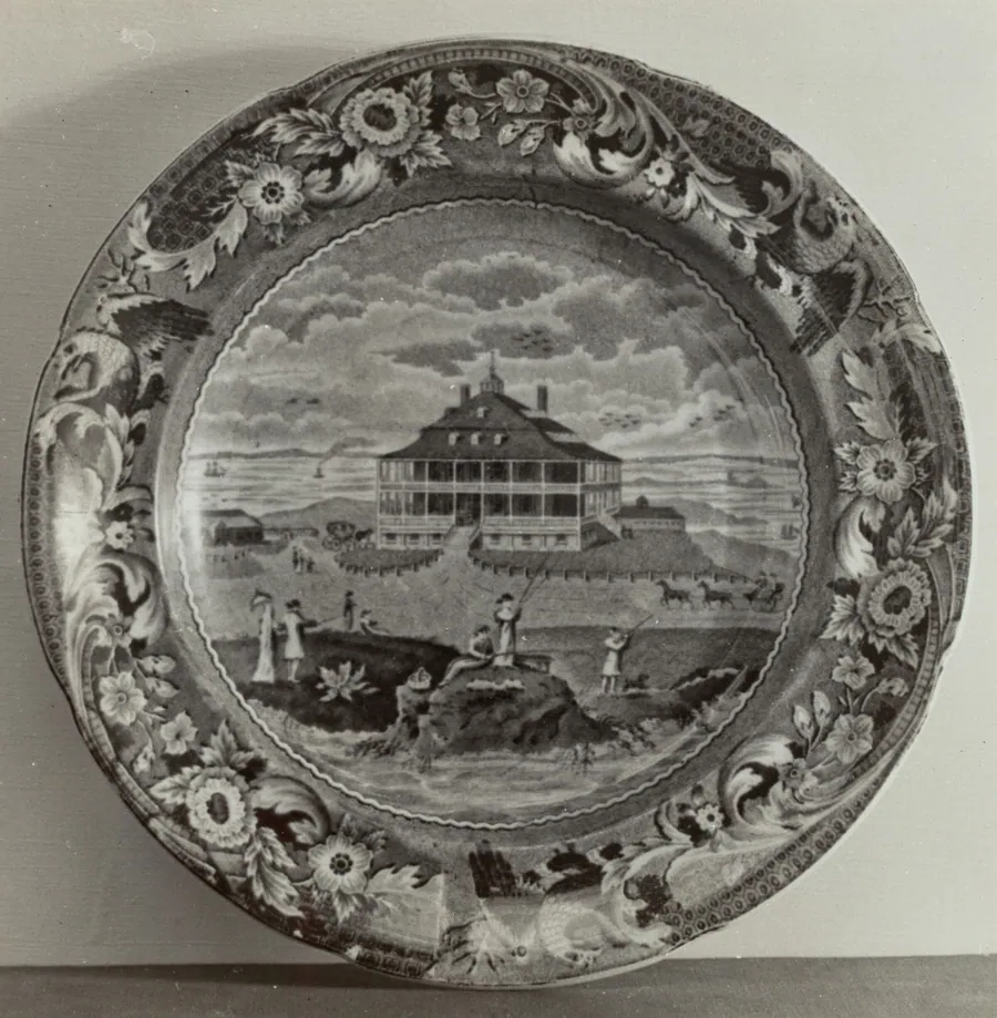 Plate - "Nahant Hotel" by Helmut Hiatt