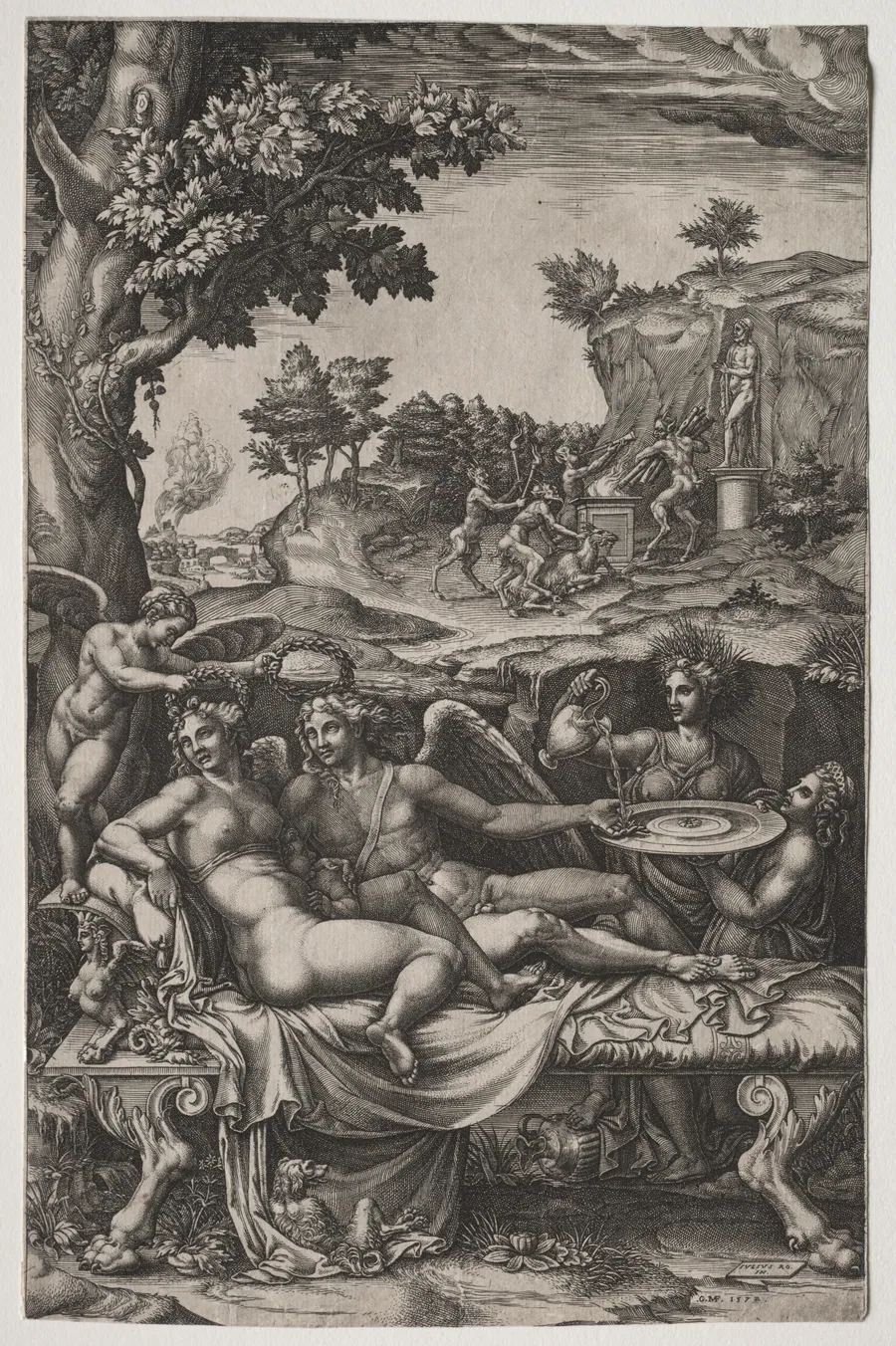 Cupid and Psyche by Giorgio Ghisi