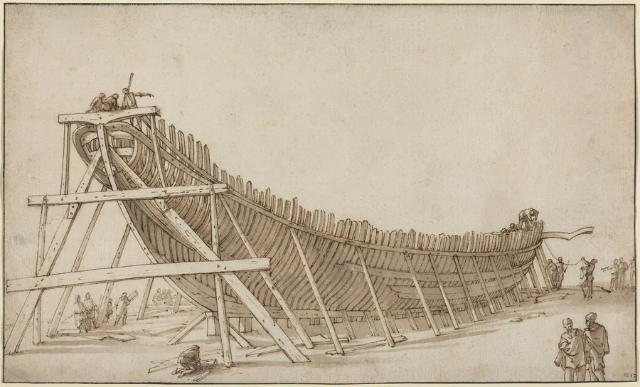 Galley under Construction by Teodoro Filippo di Liagno