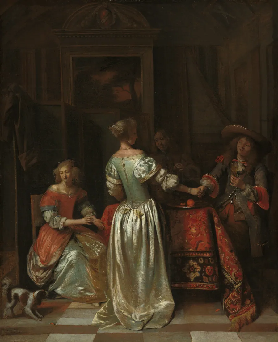 The Greeting by Pieter de Hooch