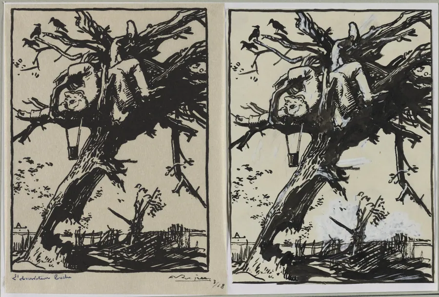 L'Oservateur boche by Auguste Louis Lepère